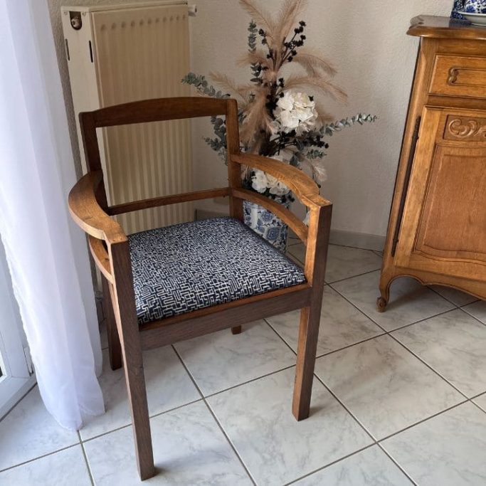 Fauteuil de bureau en chêne